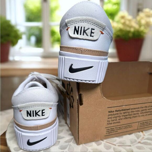 Nike Court Legacy Lift Shoes Platform Sneakers DM7590-100 Women’s Size 8.5 - Picture 11 of 14